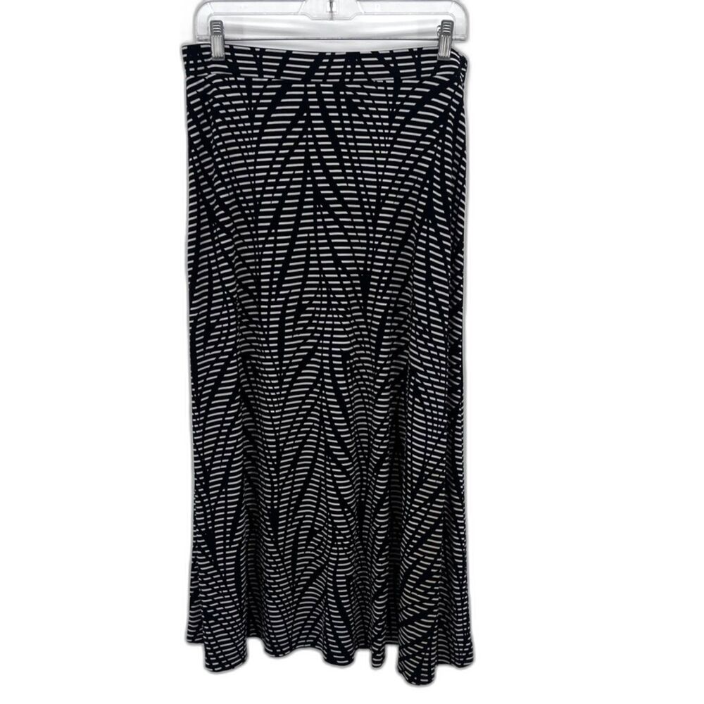 Jones Studio Separates Stretchy Abstract Patterned Jersey Maxi Skirt Size Small